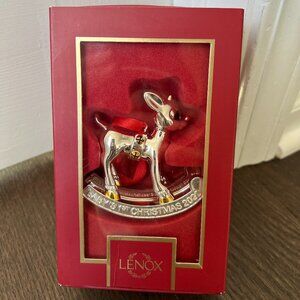 NEW Lenox Baby's 1st Christmas Rudolph Ornament 2022